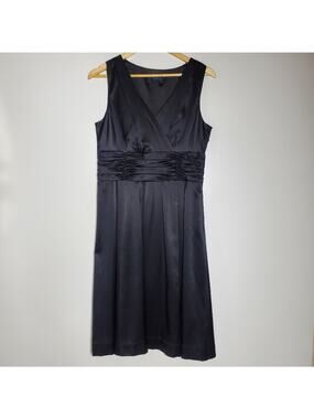 Boden Black Silk blend sleeveless midi dress  Excellent used condition